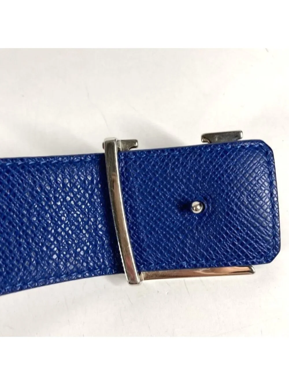 Louis Vuitton Belt Ceinture LV Initial Monogram Canvas Blue